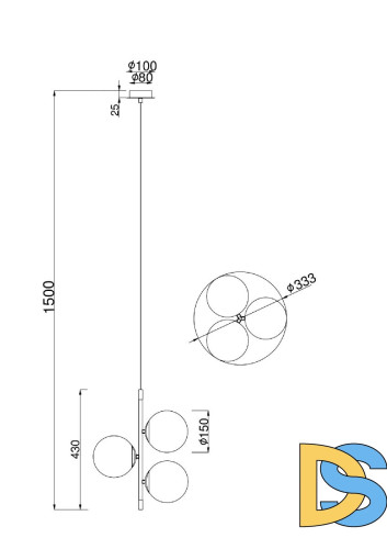 Подвесной светильник Maytoni Nostalgia MOD048PL-03G