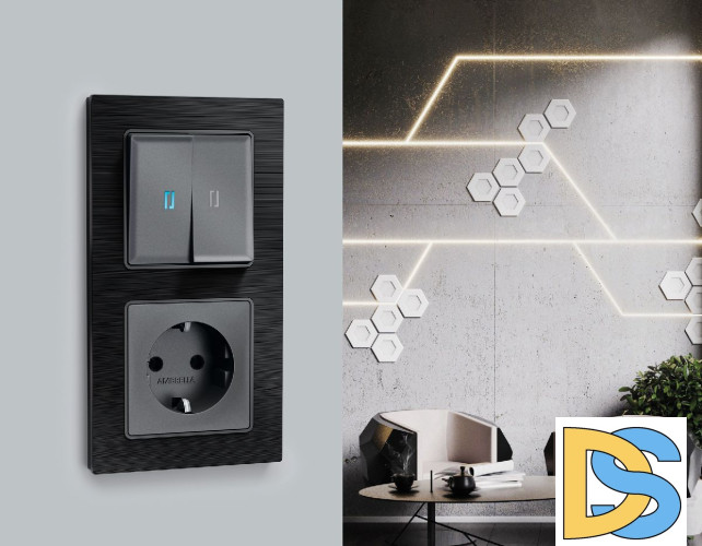 Рамка двухместная Ambrella Volt Platos AF550502