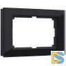 Рамка для двойной розетки Werkel Favorit черный W0081108 4690389160226
