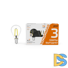 Лампа светодиодная Gauss Filament E14 7W 2700K 105901107T