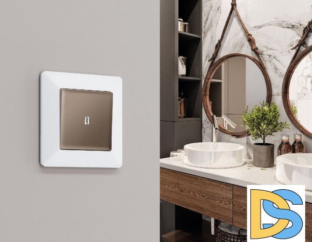 Лицевая панель для выключателя одноклавишного с подсветкой Ambrella Volt Alfa AP6320