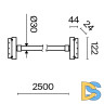 Трековый магнитный светильник Maytoni Tau TR101-2-50W4K-B