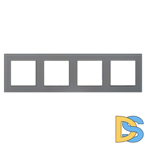 Рамка на 4 поста Arlight FRM-GLARE-GS-4-GR 043804