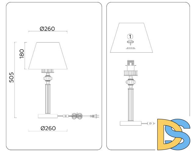 Настольная лампа Ambrella Light High Light Heigh Light LH71027
