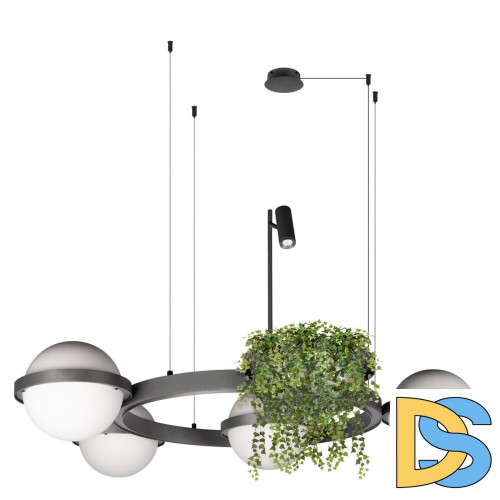 Подвесная люстра Loft IT Jardin 10121/4 Dark grey