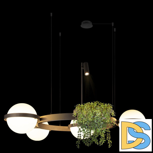 Подвесная люстра Loft IT Jardin 10121/4 Dark grey