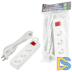 Удлинитель бытовой Uniel Ultra S-CU3-2B WHITE UL-00009994