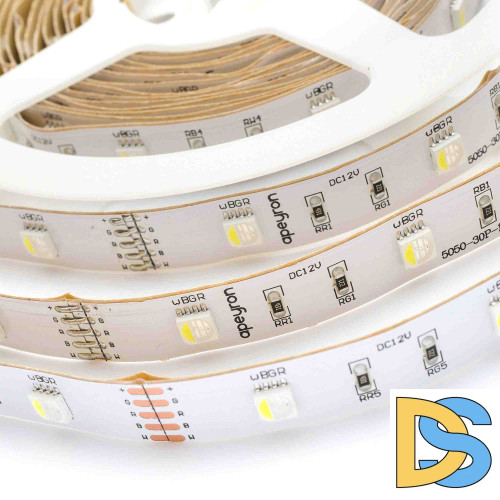 Светодиодная лента Apeyron 12В СТ 7,2Вт/м smd5050 30д/м IP20 360Лм/м 5м RGBW 00-100