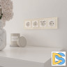 Рамка на 4 поста Werkel Favorit молочный 4690389183447 W0041141