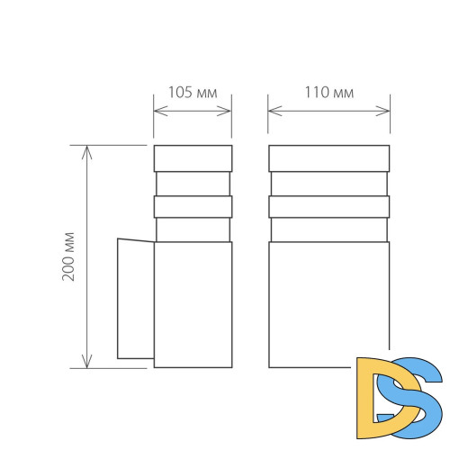 Уличный настенный светильник Elektrostandard 1450 Techno 4690389067730