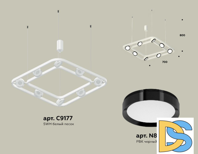 Подвесная люстра Ambrella Light Traditional (C9177, N8113) XB9177101