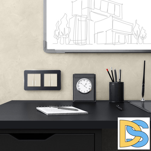 Рамка на 2 поста Werkel Platinum (черный алюминий) W0022608