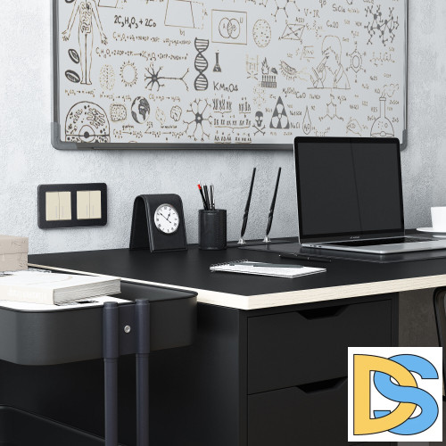 Рамка на 2 поста Werkel Platinum (черный алюминий) W0022608