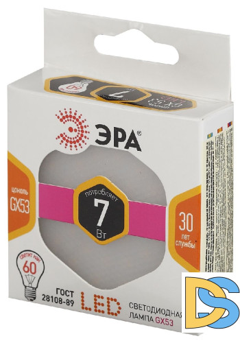 Лампа светодиодная Эра GX53 7W 2700K LED GX-7W-827-GX53 Б0017231