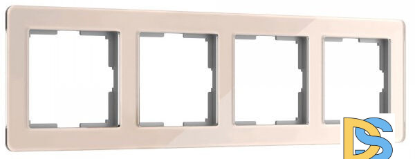 Рамка на 4 поста Werkel Acrylic айвори 4690389190551 W0042743 a062134