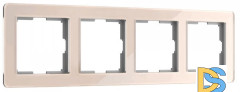 Рамка на 4 поста Werkel Acrylic айвори 4690389190551 W0042743 a062134