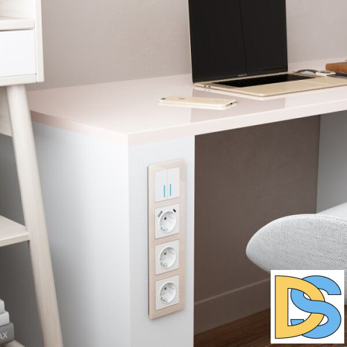 Рамка на 4 поста Werkel Acrylic айвори 4690389190551 W0042743 a062134