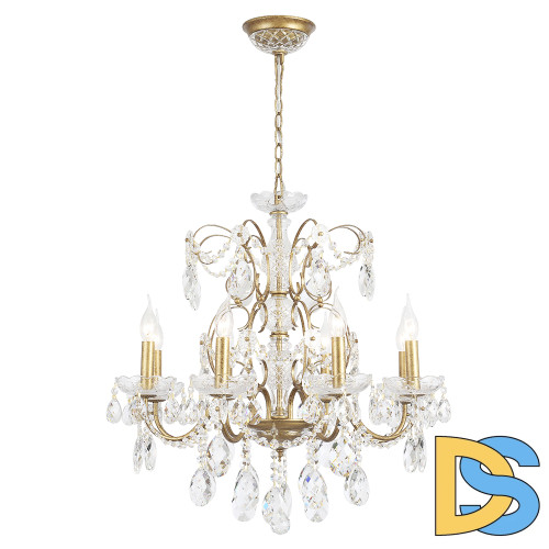 Подвесная люстра Crystal Lux ODELIS SP8 GOLD
