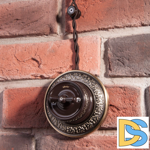 Комплект изоляторов без винта Werkel 100 шт. (коричневый) Ретро W6431414