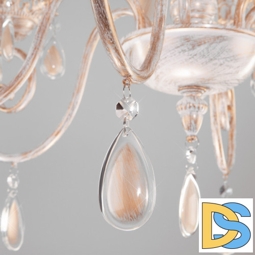 Подвесная люстра Eurosvet 10009/6 золото с белым