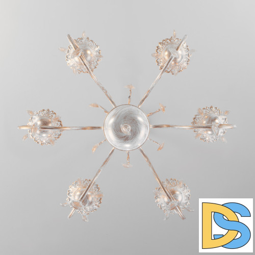 Подвесная люстра Eurosvet 10009/6 золото с белым