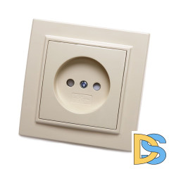 Розетка 1-местная Stekker PST10-9009-02 с защитной шторкой 39235