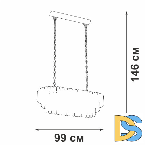Подвесная люстра Vitaluce V5353-8/19