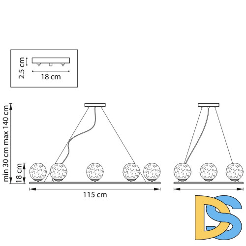 Подвесная люстра Lightstar Bari 815287