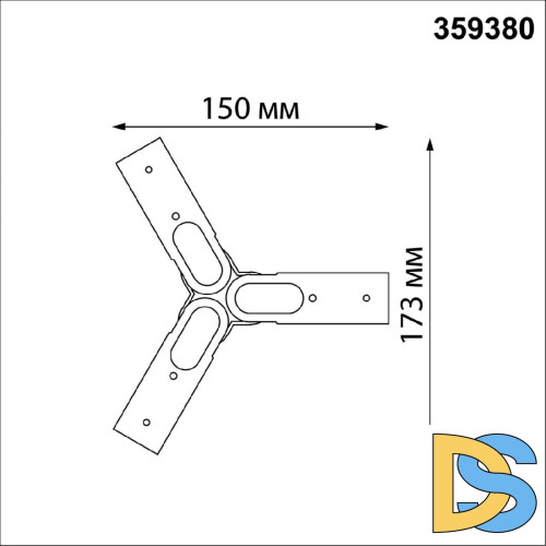 Соединитель гибкий T-образный Novotech Konst Glat 359380