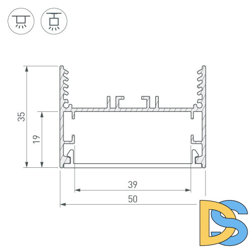 Профиль Arlight SL-LINE 029040