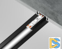 Алюминиевый встраиваемый профиль Ambrella Light Alum Profile GP1001BK/BK