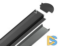 Алюминиевый встраиваемый профиль Ambrella Light Alum Profile GP1001BK/BK