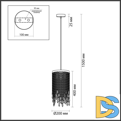 Подвесной светильник Odeon Light Chokka 5028/3
