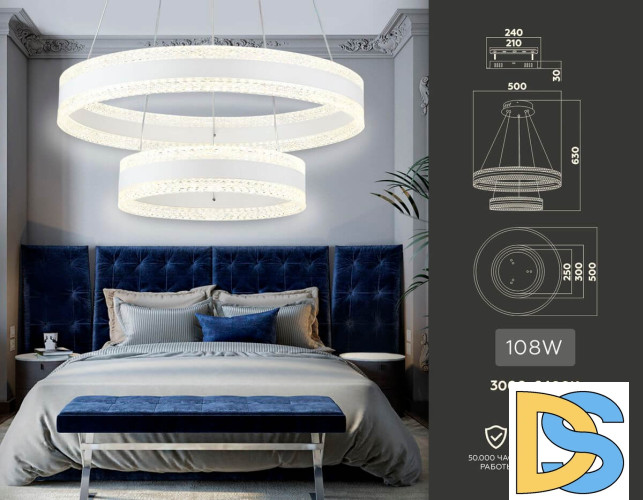 Подвесная люстра Ambrella Light Acrylica FA6175