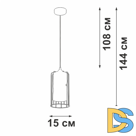 Подвесной светильник Vitaluce V2847-1/1S