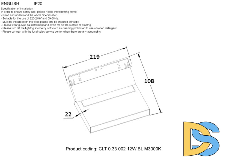 Трековый магнитный светильник Crystal Lux Space CLT 0.33 002 12W BL M3000K