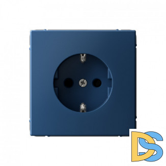 Розетка с заземлением со шторками Schneider Electric Art Gallery 16А механизм, АКВАМАРИН, GAL001145