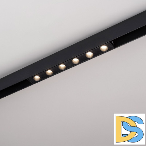 Трековый магнитный светильник Arlight MAG-DOTS-25-L200-6W Day4000 (BK, 30 deg, 24V, DALI) 046322