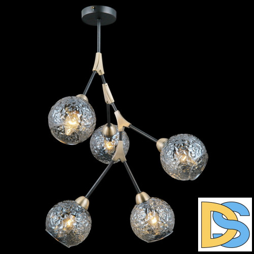 Люстра на штанге Illumico IL0263-5PSQ-79 BK AB