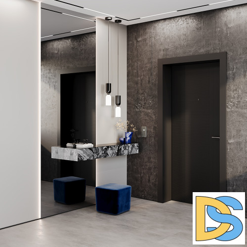 Рамка стеклянная VOLTUM S70 на 2 поста, (титан, стекло)