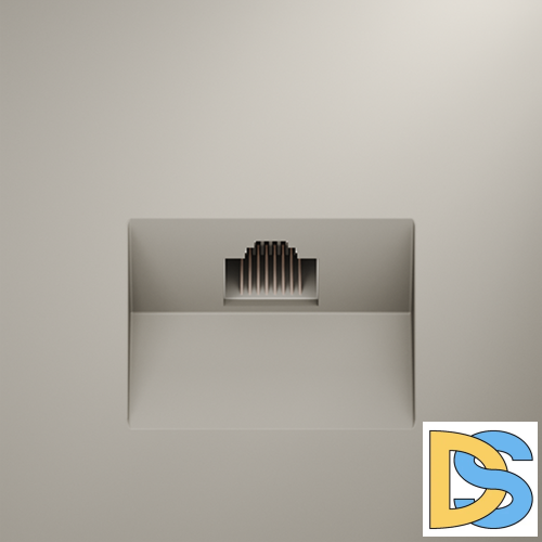 Розетка компьютерная встраиваемая VOLTUM S70 RJ45 кат.6, (кашемир)