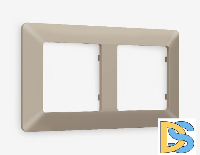 Рамка двухместная Ambrella Volt Line AF110362