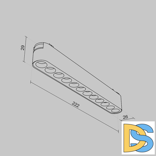 Трековый магнитный светильник Maytoni Points TR082-1-12W3K-M-W
