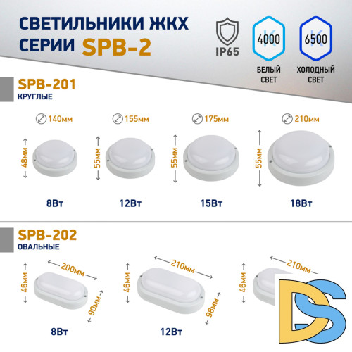 Настенно-потолочный светильник Эра SPB-201-0-65K-015 Б0047624