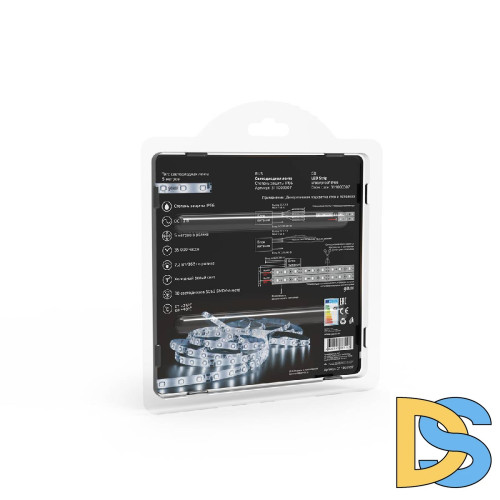 Светодиодная влагозащищенная лента Gauss 7,2W/m 30LED/m 5050SMD холодный белый 5M 311000307