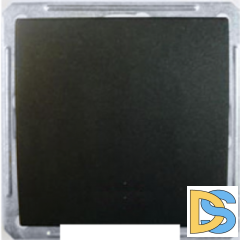 Выключатель 1-клавишный  16А, Черный бархат, серия Wessen 59, Schneider Electric