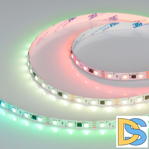 Светодиодная лента Arlight SPI-B60-10mm 12V RGB-PX3-BPT (12 W/m, IP20, 5060, 5m) 039179