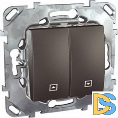 Выключатель для жалюзи (рольставней) с фиксацией, Графит, серия UNICA TOP/CLASS, Schneider Electric