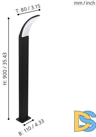 Уличный светодиодный светильник Eglo Fiumicino 98152