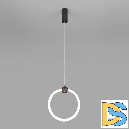 Подвесной светодиодный светильник Eurosvet Rim 90166/1 черный